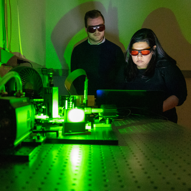Raman spectrometer under test